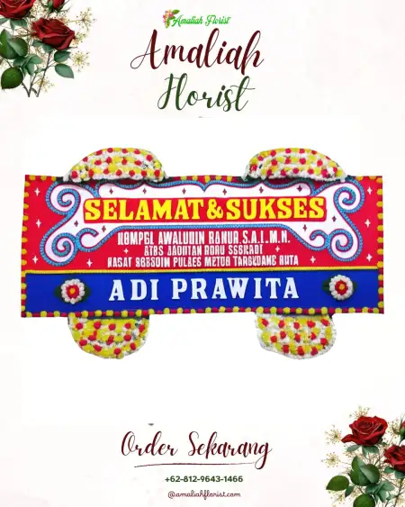 Papan Bunga Ucapan Selamat Sumberargo